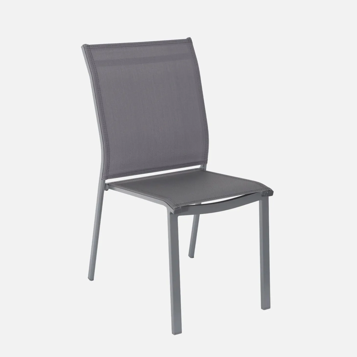 Acacia wood and aluminium garden table + 8 chairs