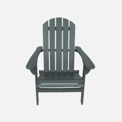 Acacia wood armchair with armrests