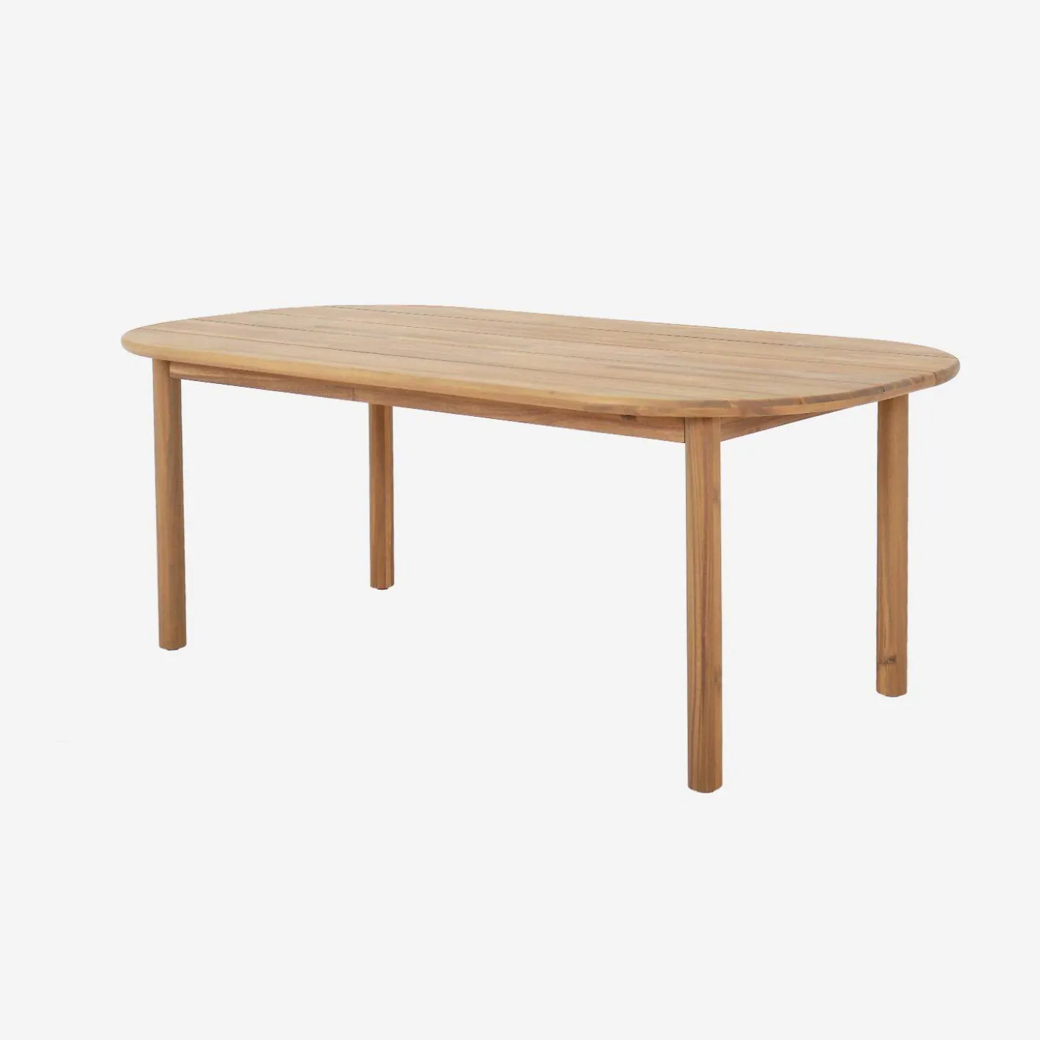 Acacia wood garden table for 6 people