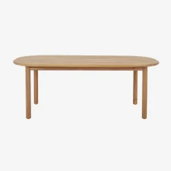 Acacia wood garden table for 6 people