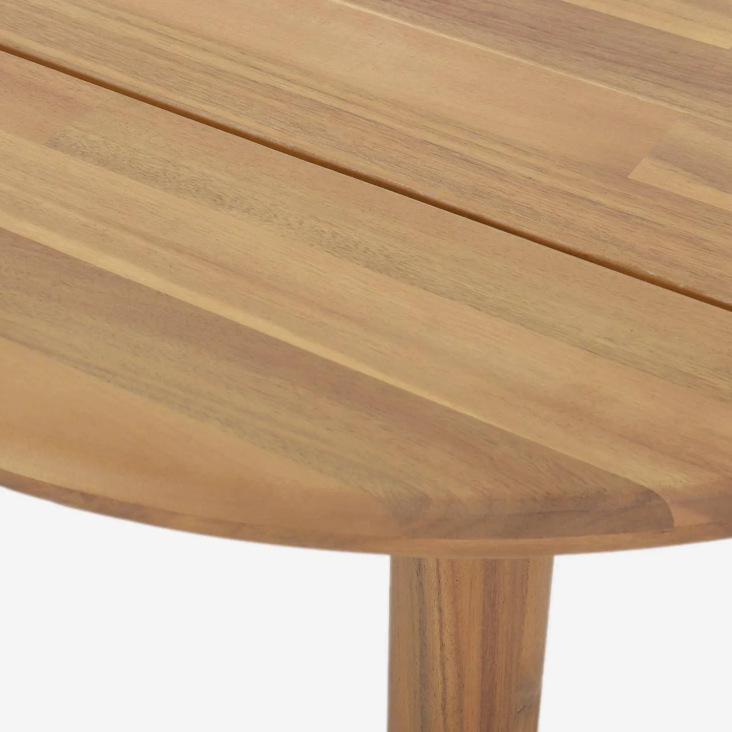 Acacia wood garden table for 6 people