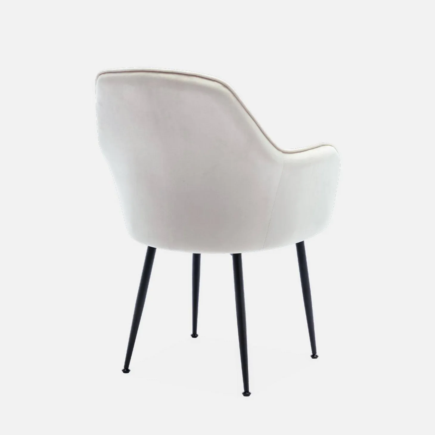 Accent chair with metal legs