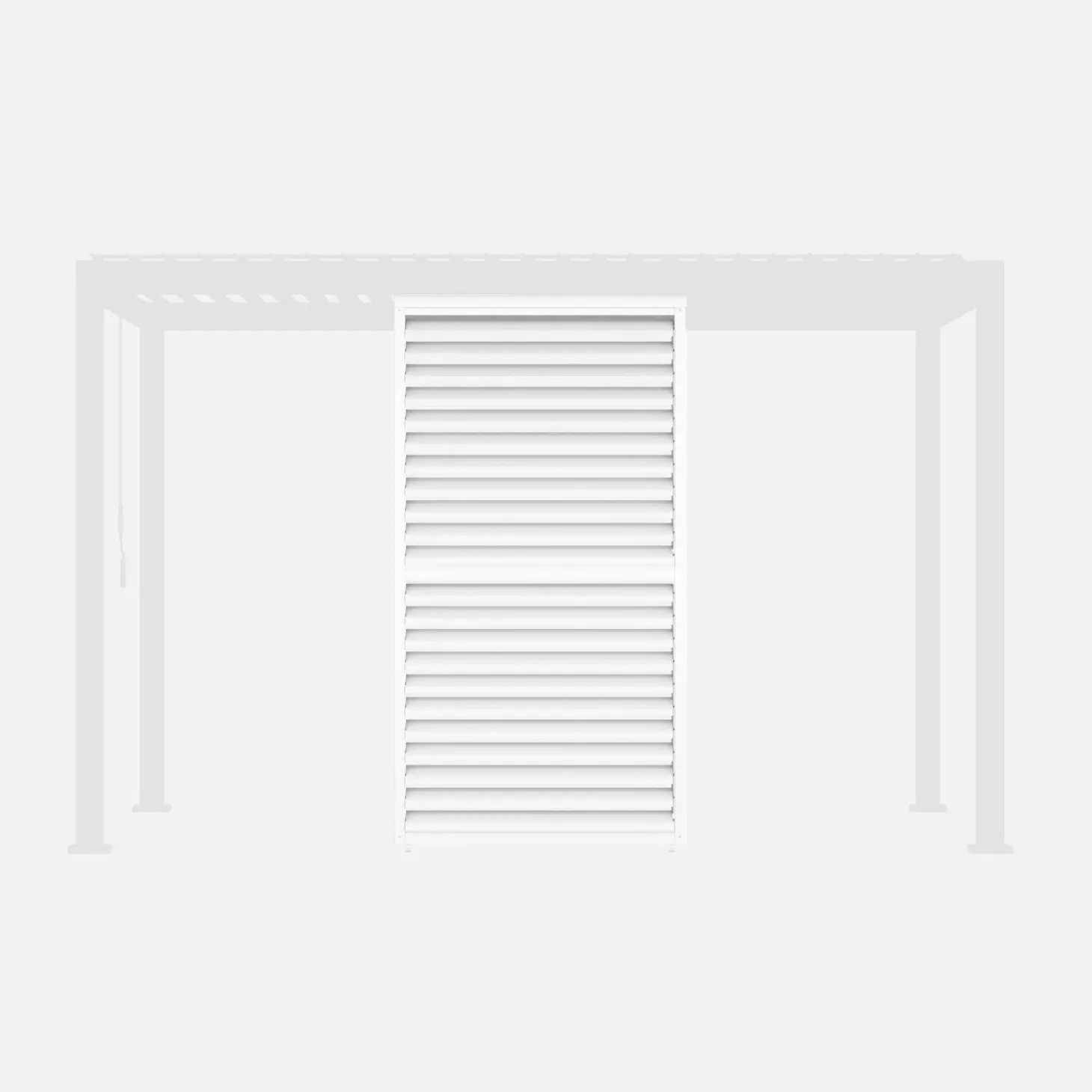 Adjustable louver panel 130cm for Triomphe pergola 4x3m