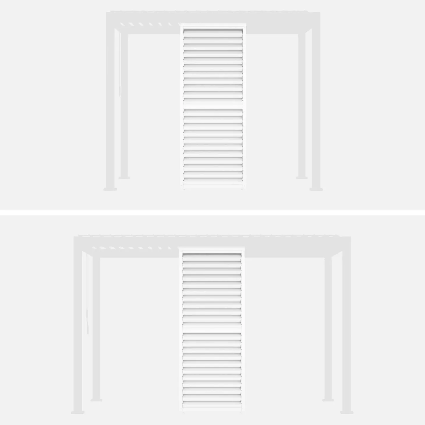 Adjustable louver panel 100cm for Triomphe pergola 3x3m V2 4x3m 6x3m