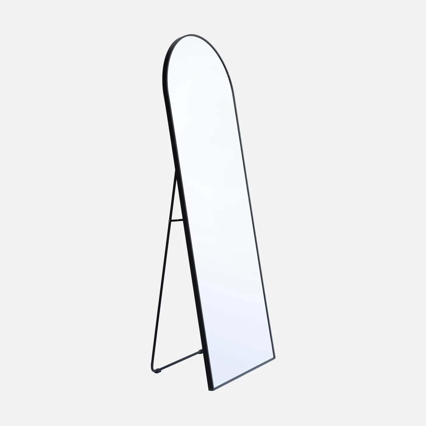 Aluminium floor mirror