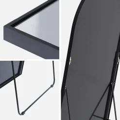 Aluminium floor mirror