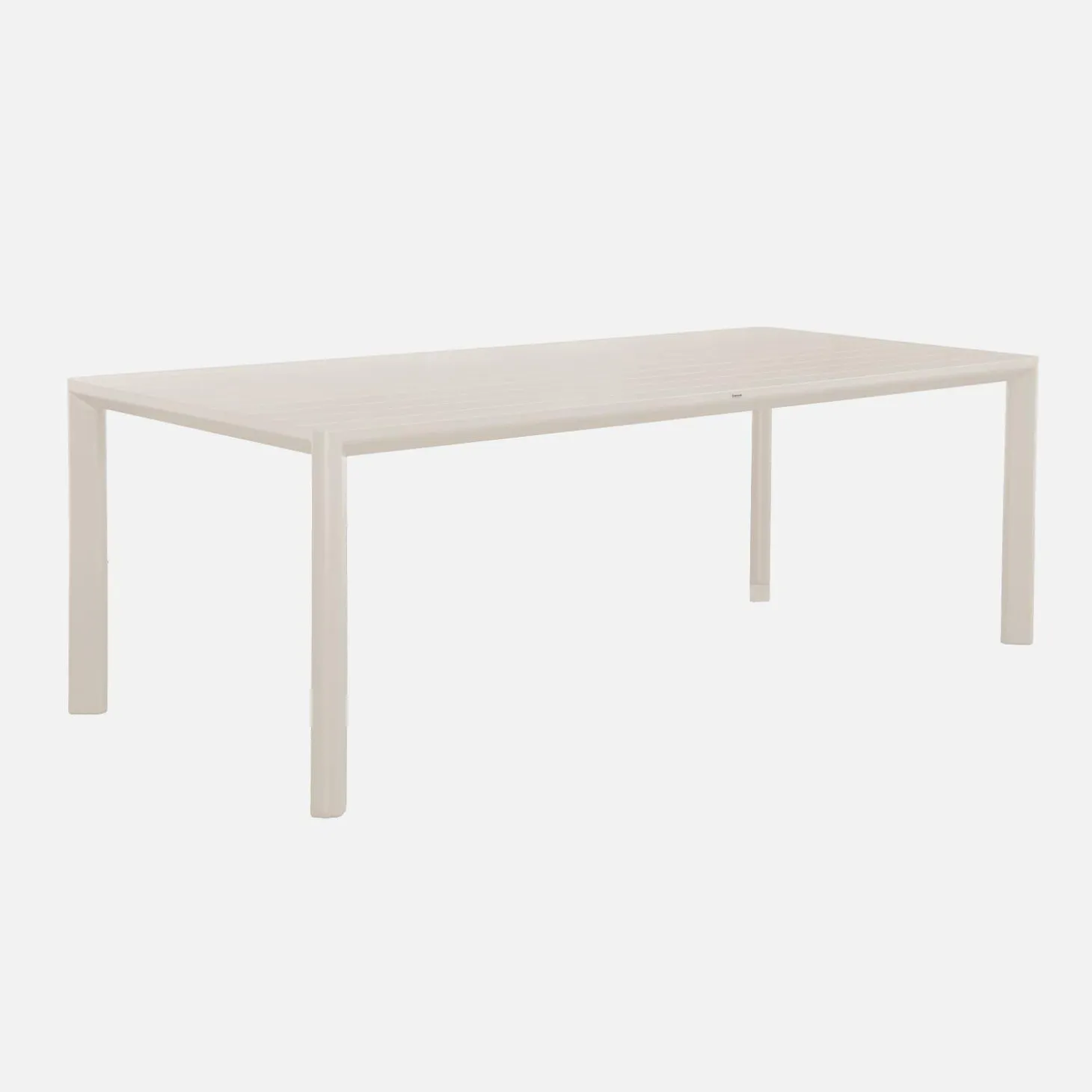 Aluminium garden table + 2 benches