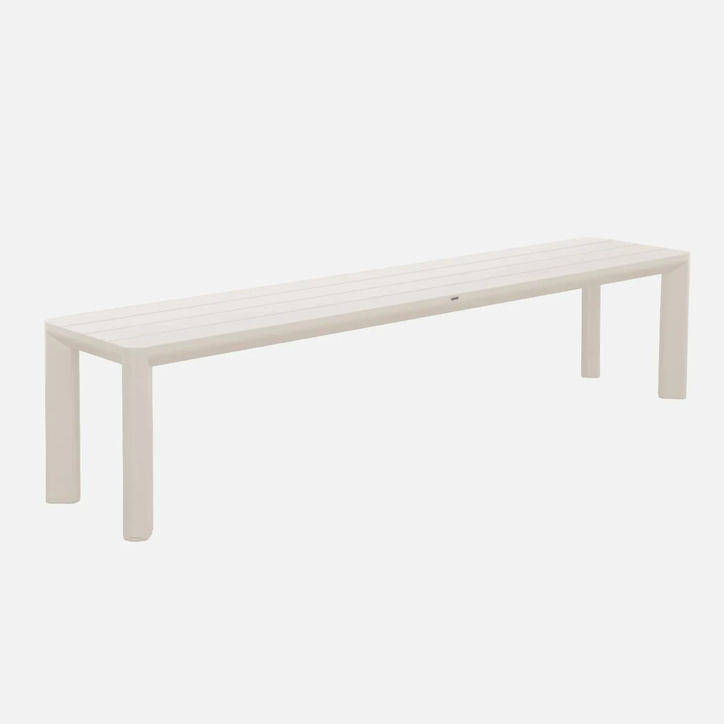 Aluminium garden table + 2 benches