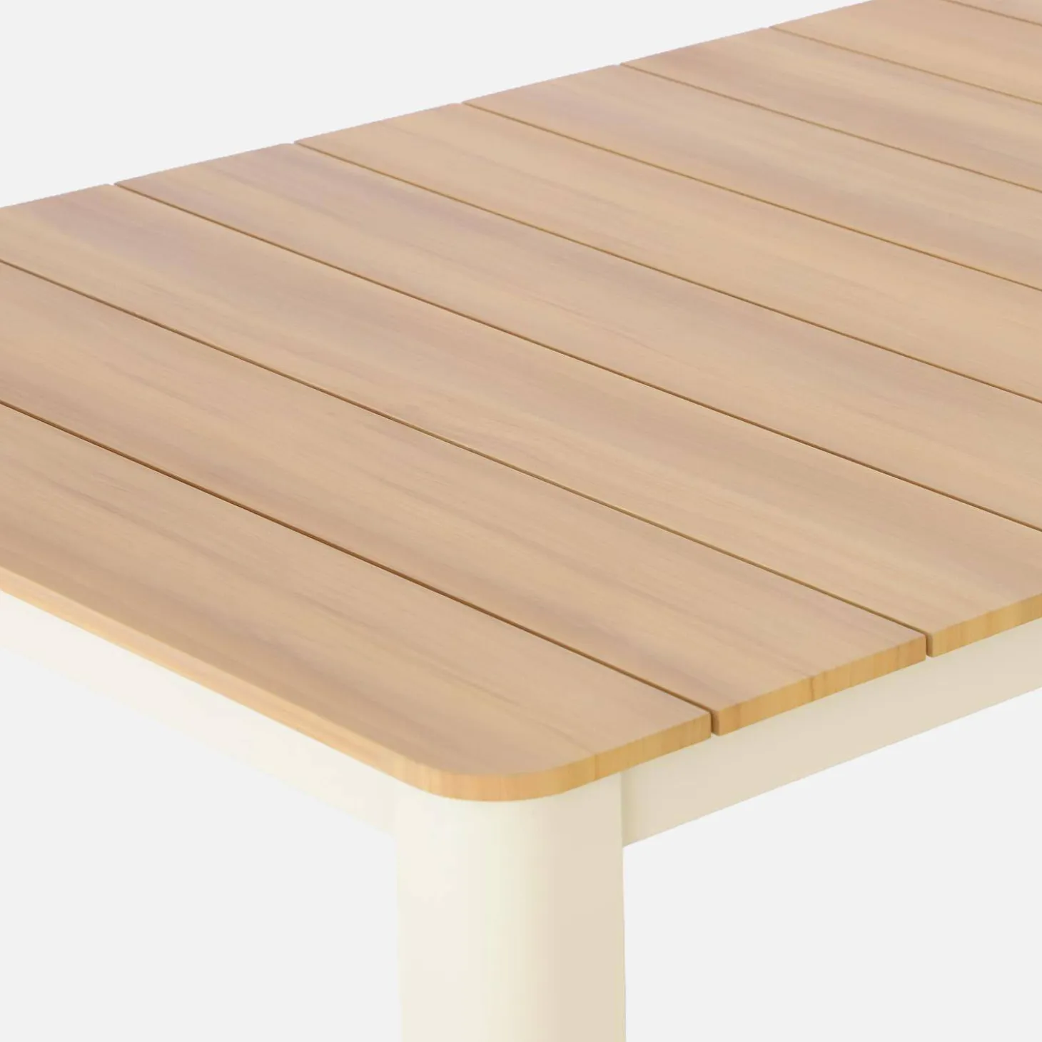 Aluminium garden table 201cm + 8 chairs