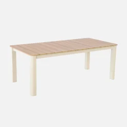 Aluminium garden table 201cm + 8 chairs