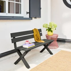 Aluminum Garden Bench 2-Seater