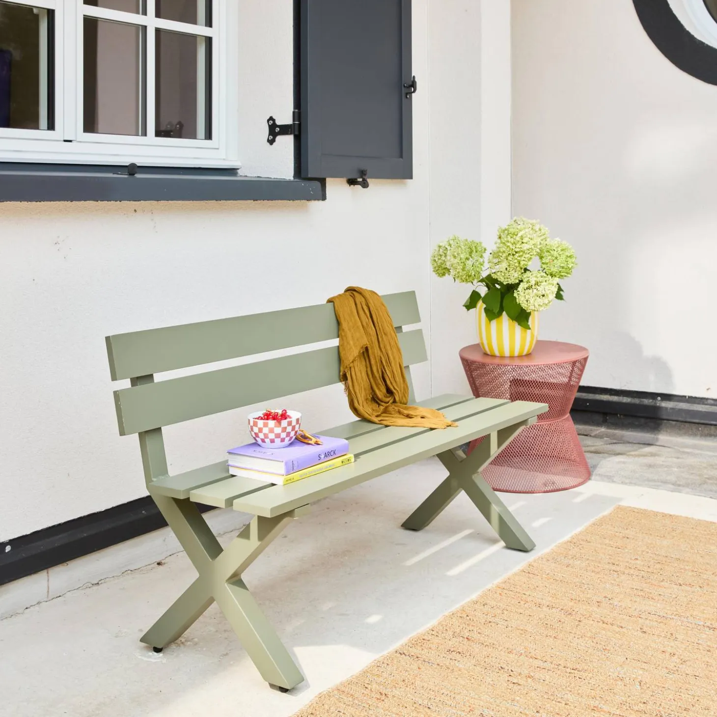 Aluminum Garden Bench 2-Seater