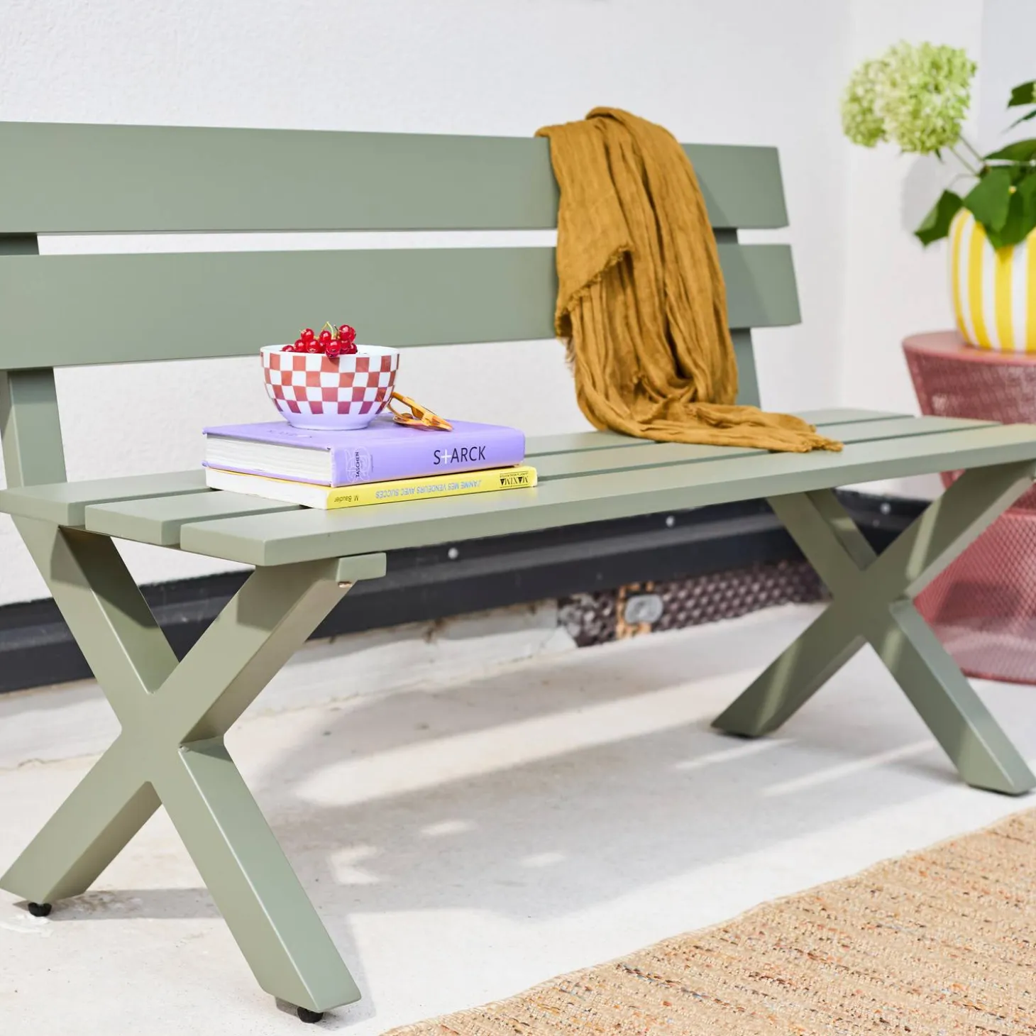Aluminum Garden Bench 2-Seater