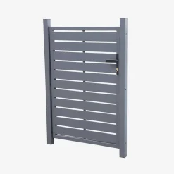 Aluminum garden gate with lock and handle