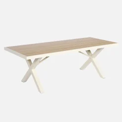 Aluminum garden table 220cm seats 8