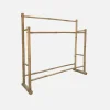 Bamboo double towel rail
