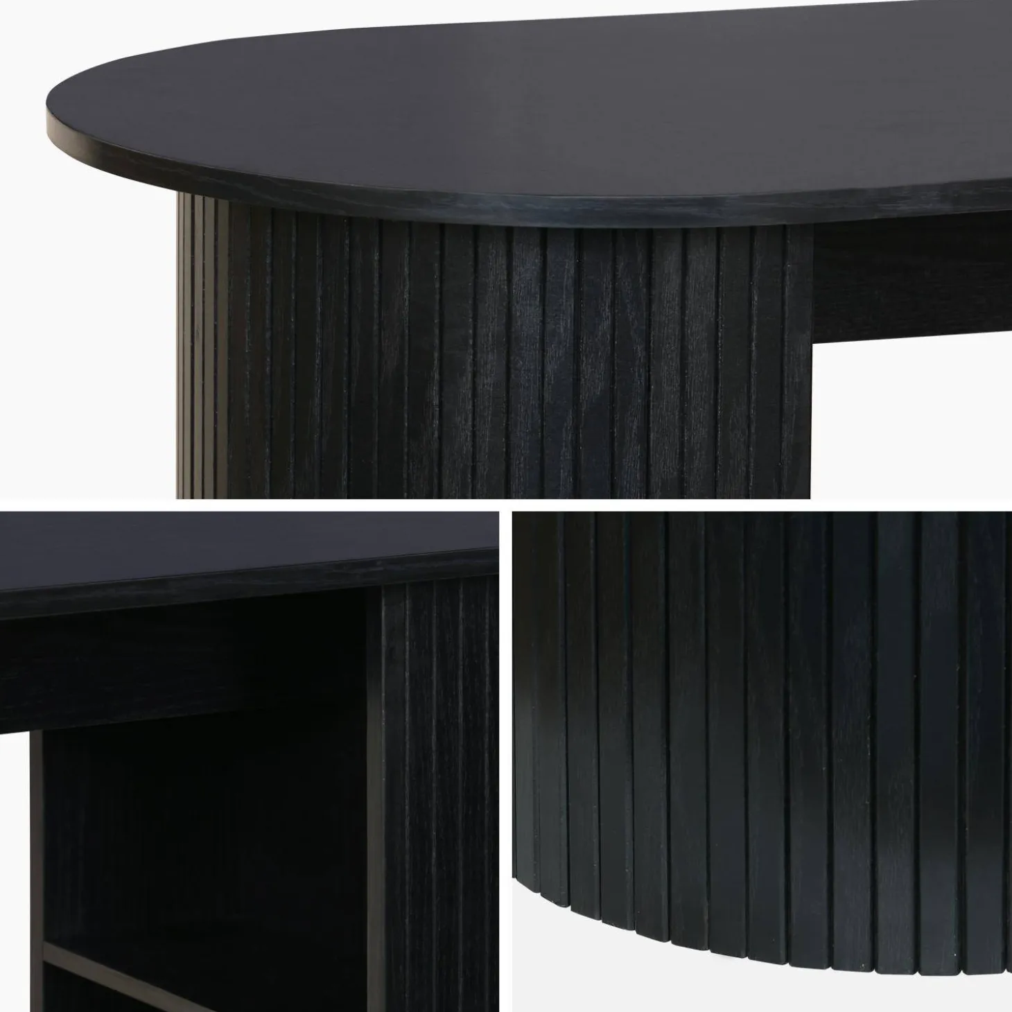 Bar table, high kitchen table with wooden decor and storage