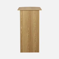 Bar table, high kitchen table with wooden decor and storage