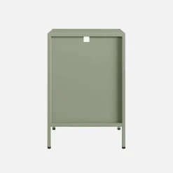 Bedside table, industrial-style, steel