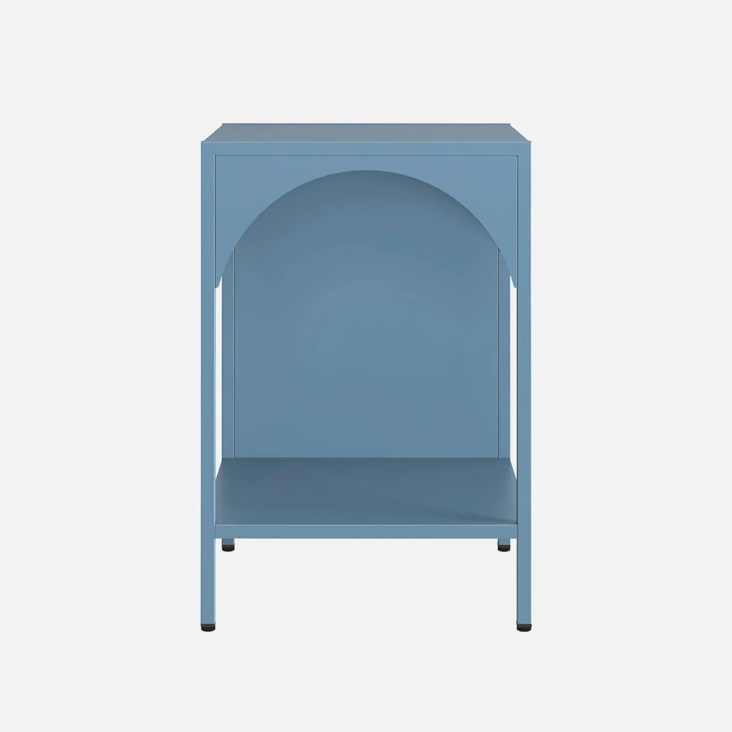 Bedside table, industrial-style, steel
