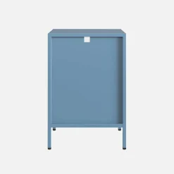 Bedside table, industrial-style, steel