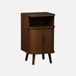 Bedside table with sliding doors and 1 niche