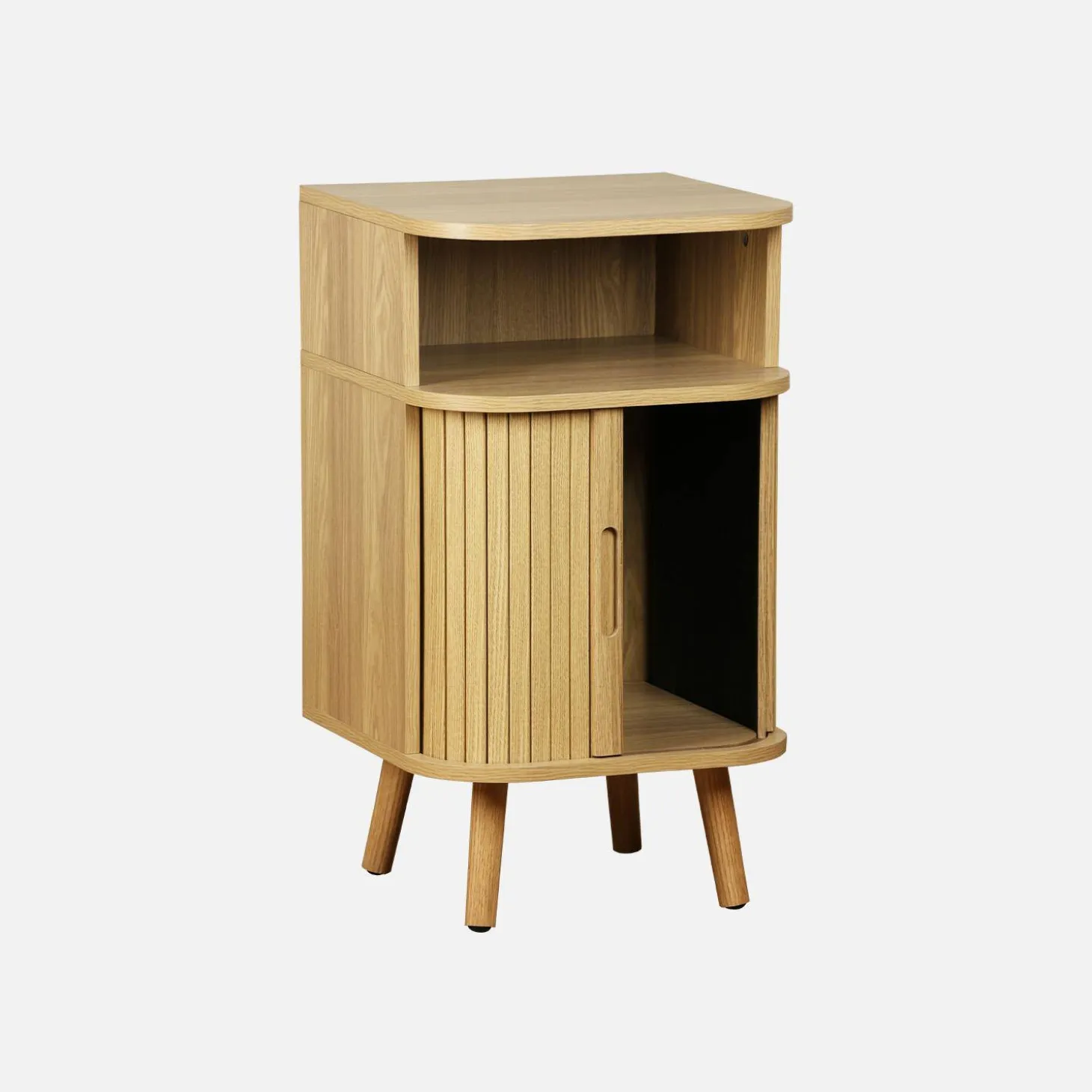 Bedside table with sliding doors and 1 niche