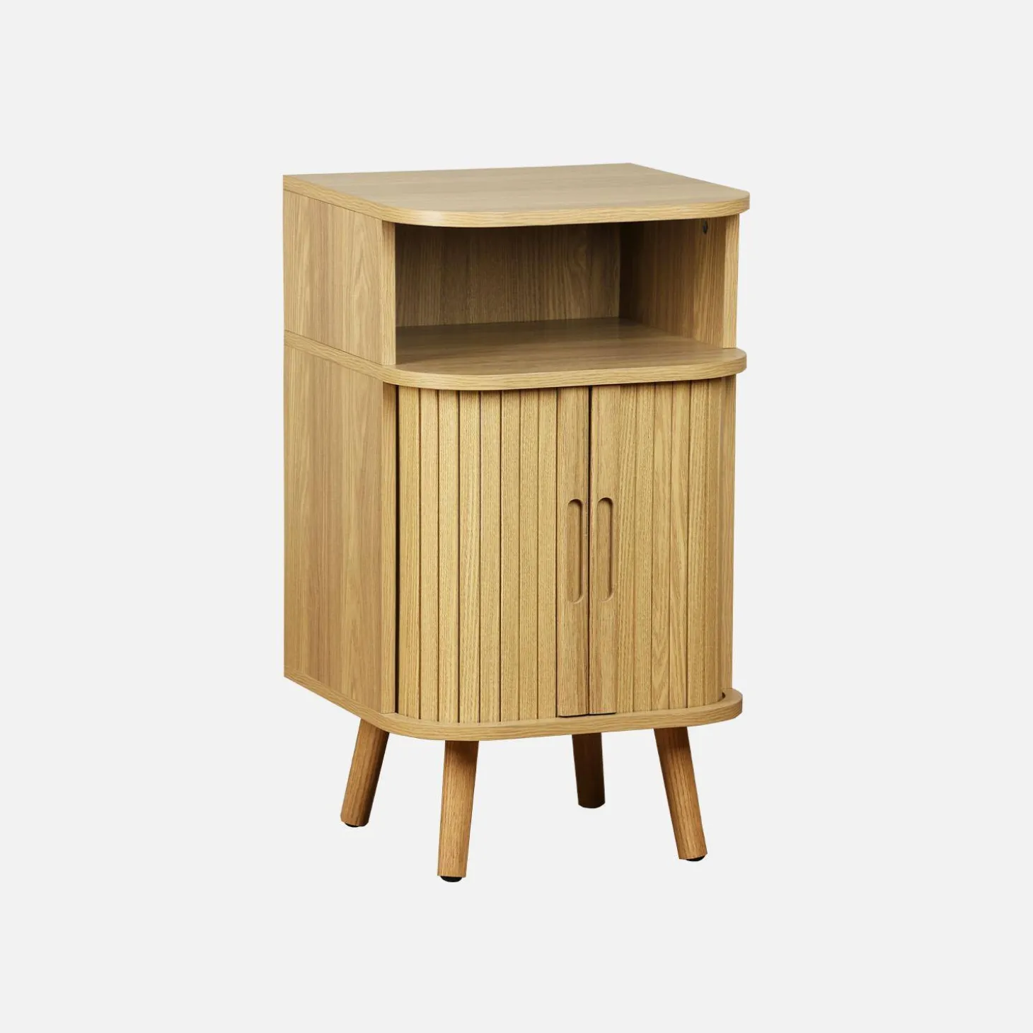 Bedside table with sliding doors and 1 niche