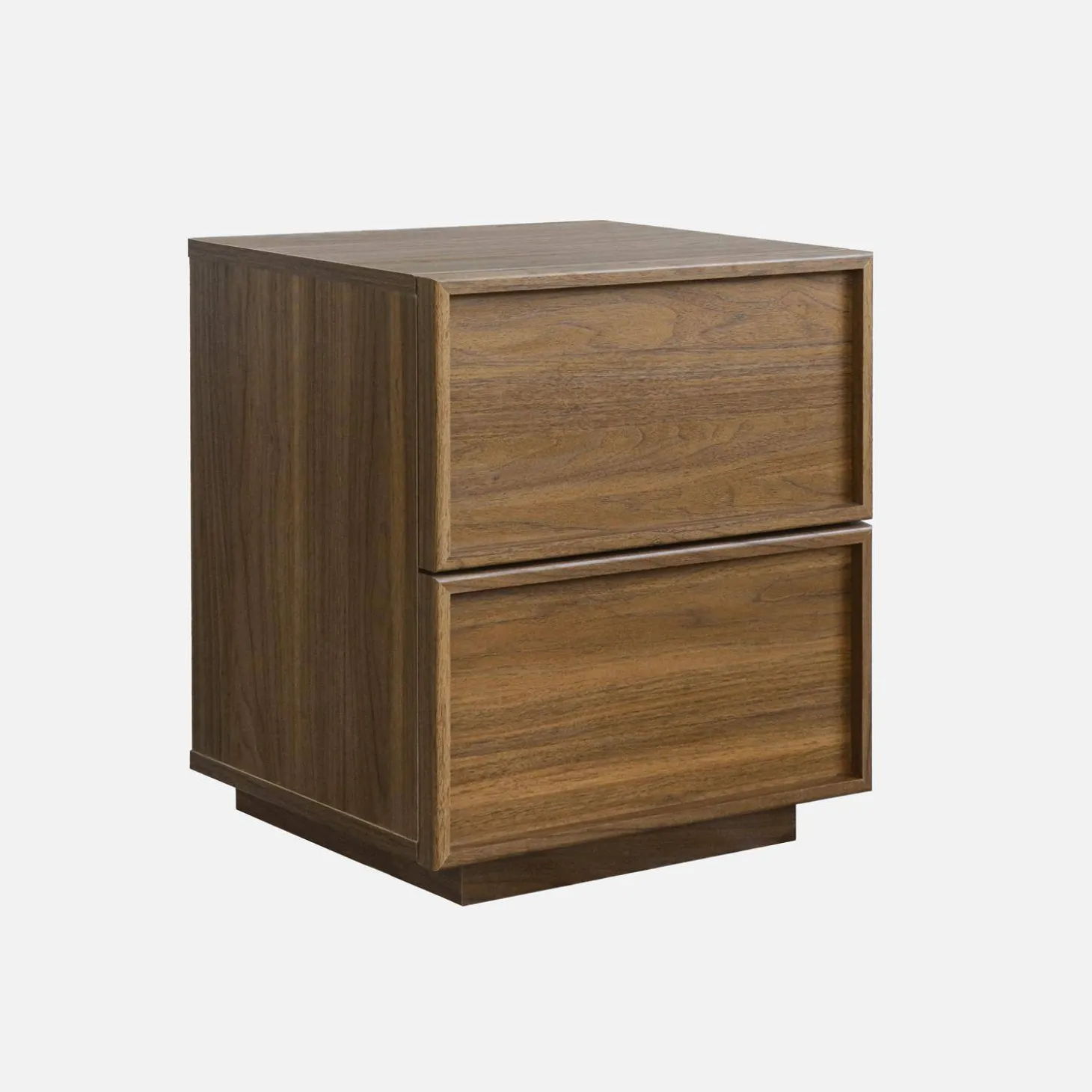 Bedside table wood effect 2 drawers