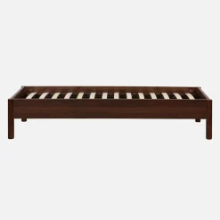 Bed with slatted base 90x190cm wood decor