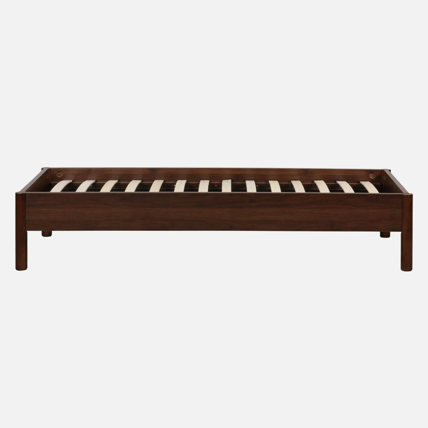 Bed with slatted base 90x190cm wood decor