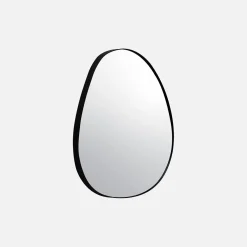 Black metal mirror