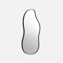 Black metal mirror