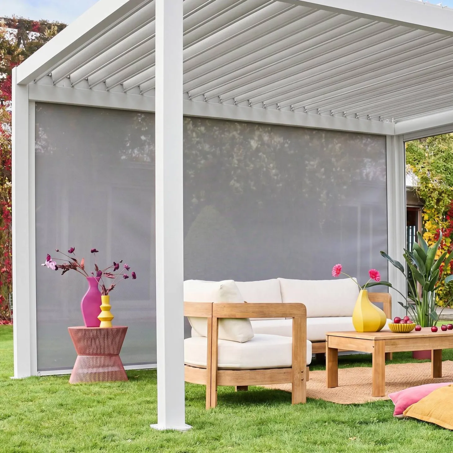 Blind aluminium 4m for Triomphe pergola