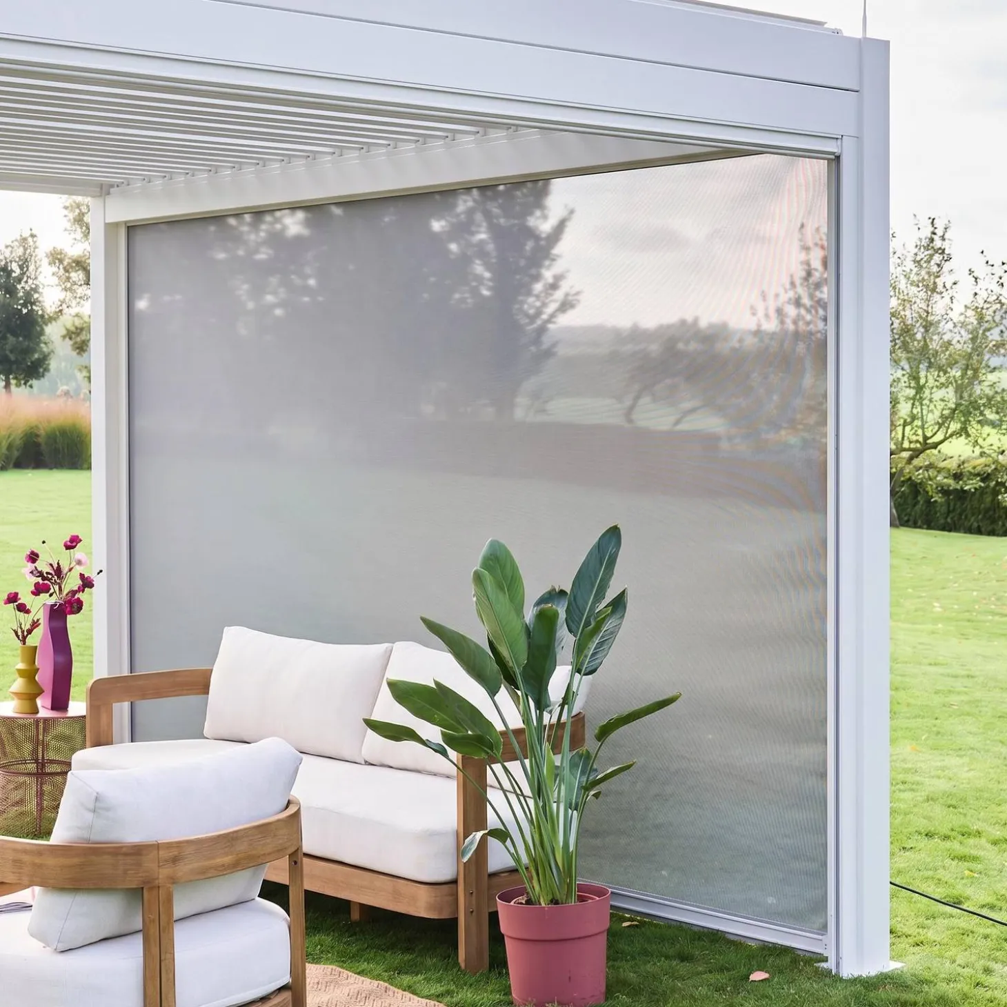 Blind aluminium 4m for Triomphe pergola