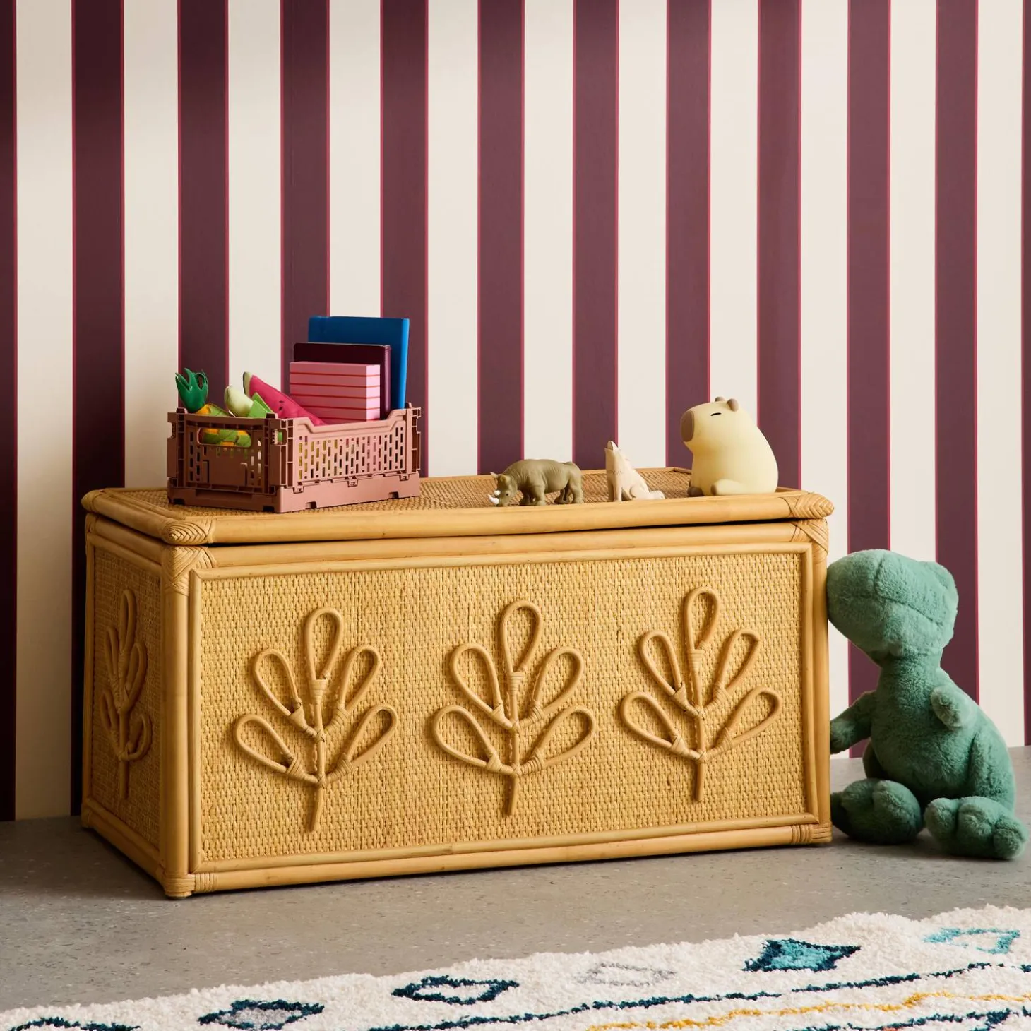 Bohemian Rattan Children's Toy Chest