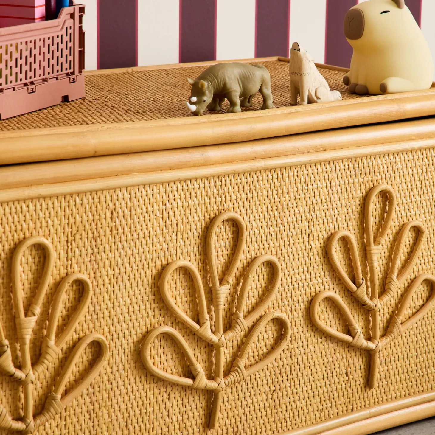 Bohemian Rattan Children's Toy Chest