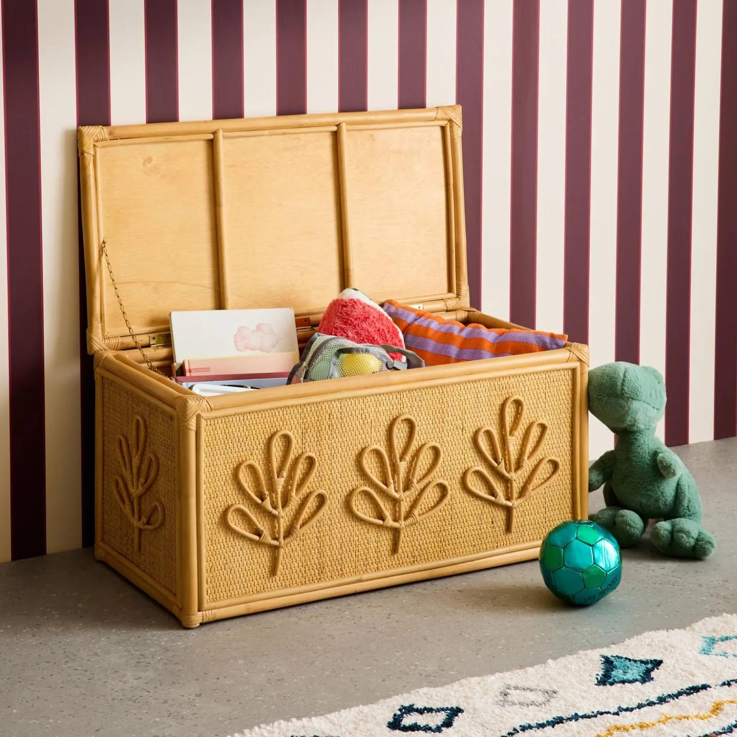 Bohemian Rattan Children's Toy Chest