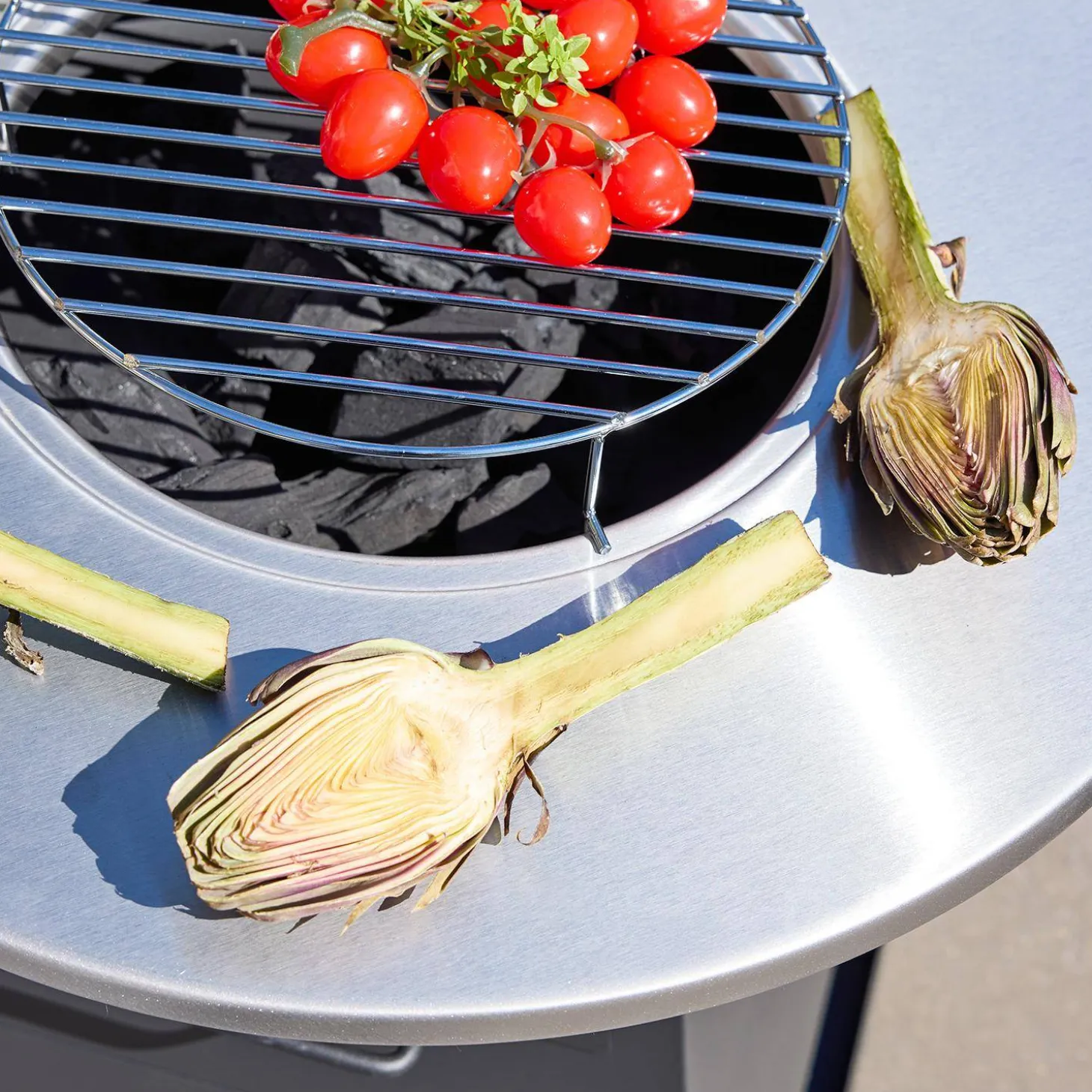 Brazier barbecue Ø59cm with storage space