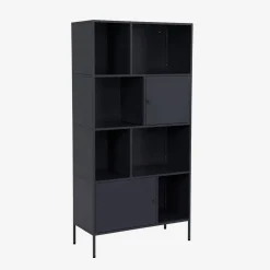 Buffet, industrial metal storage unit with 8 compartments