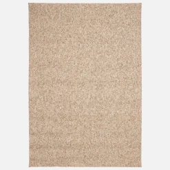 Caramel mottled effect loop pile rug