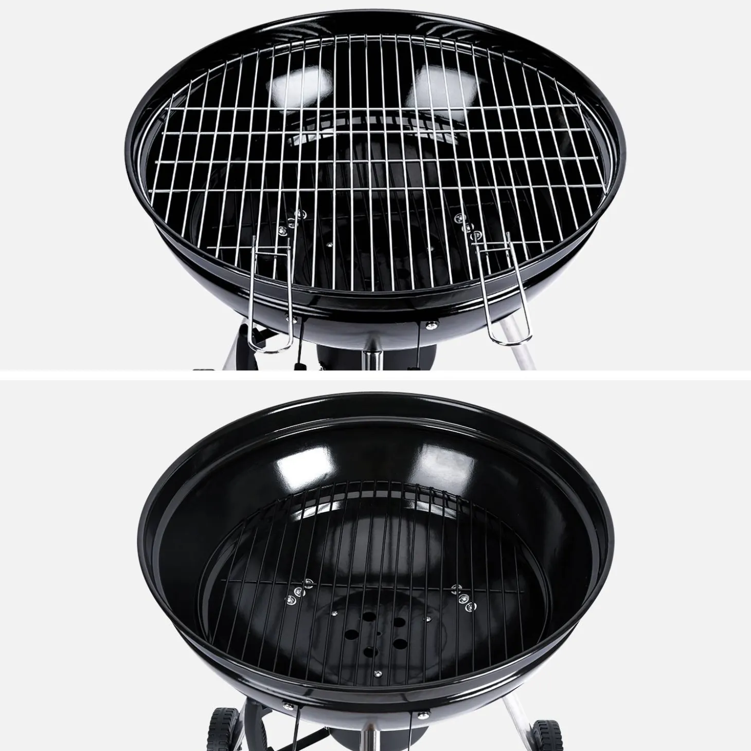 Charcoal kettle barbecue
