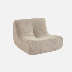 Children's armchair in textured boucle fabric