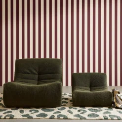 Children's armchair in textured boucle fabric