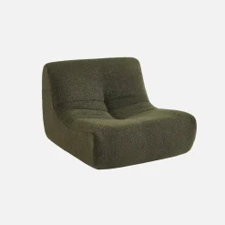 Children's armchair in textured boucle fabric