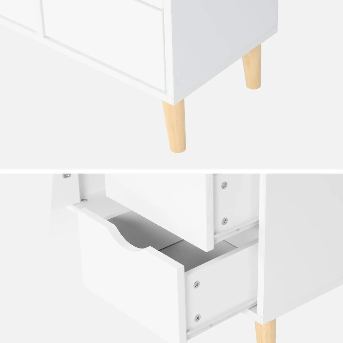 Children's chest of 3 drawers and 1 door
