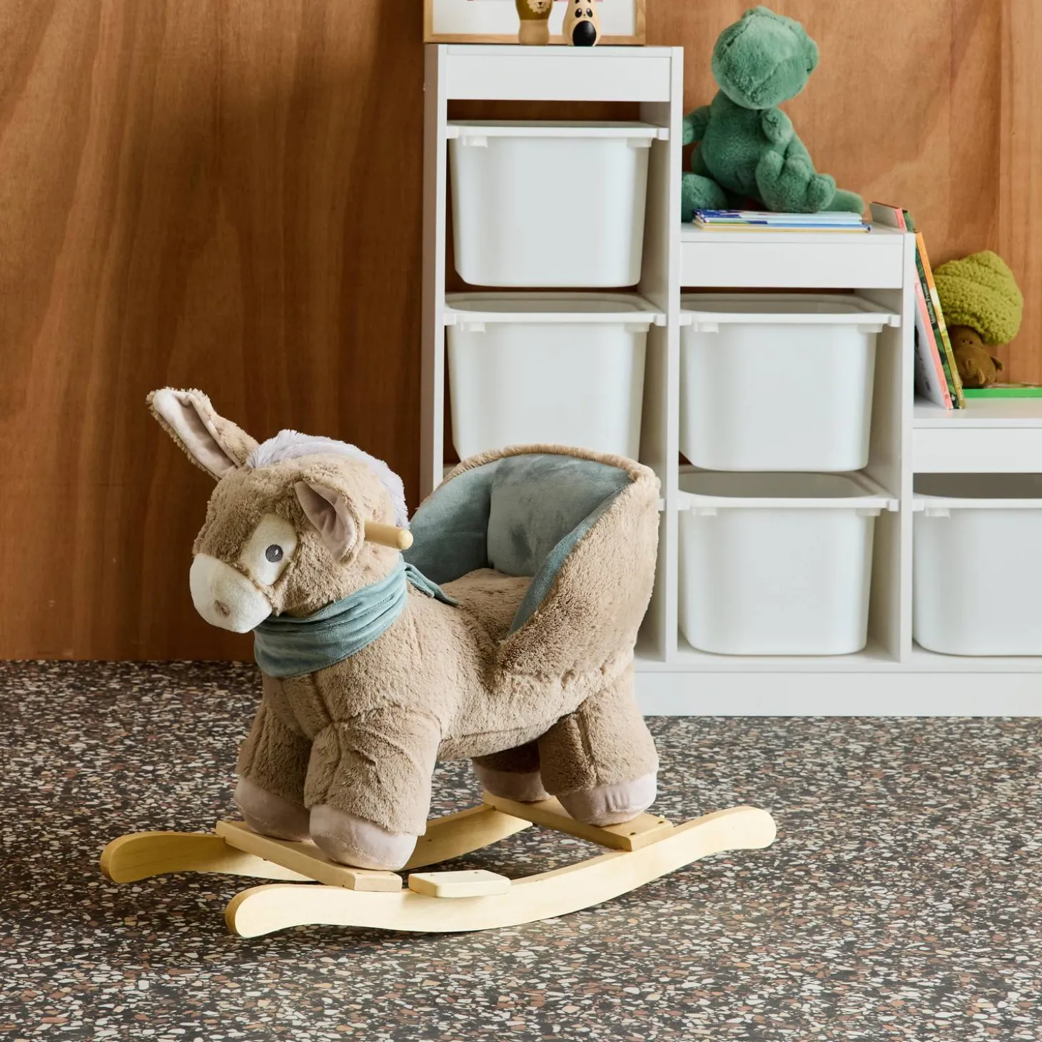 Children's donkey rocking chair