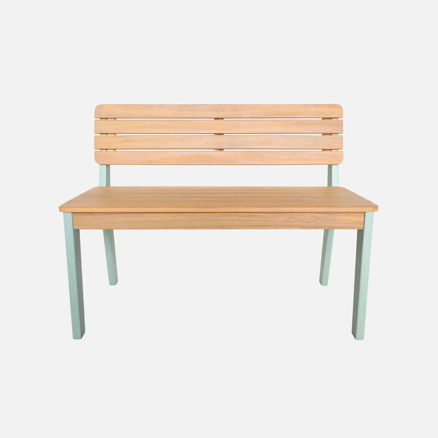 Children's garden bench acacia wood 2-seater
