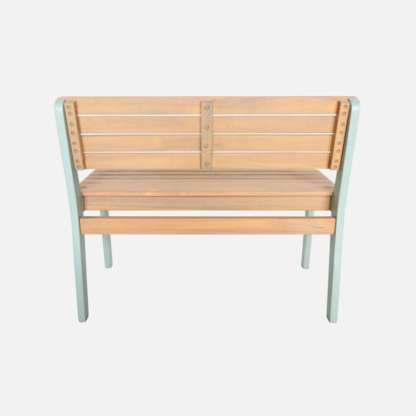 Children's garden bench acacia wood 2-seater