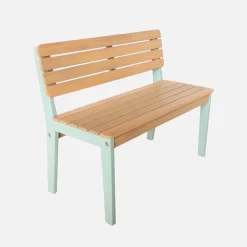 Children's garden bench acacia wood 2-seater